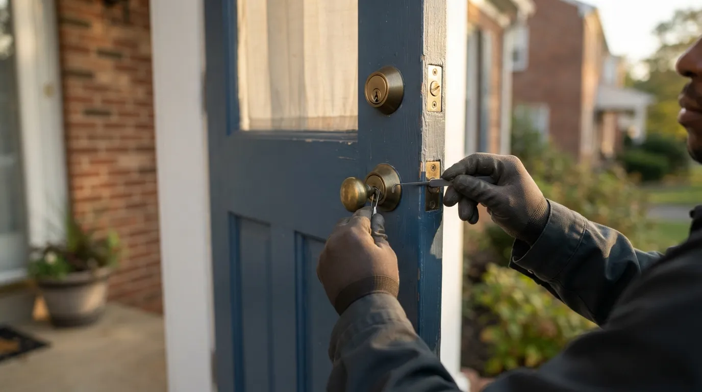 A mobile locksmith for homes, businesses and cars, with 24/7 emergency callouts. at work on house lockout rockville in Rockville and towns across Montgomery Co…