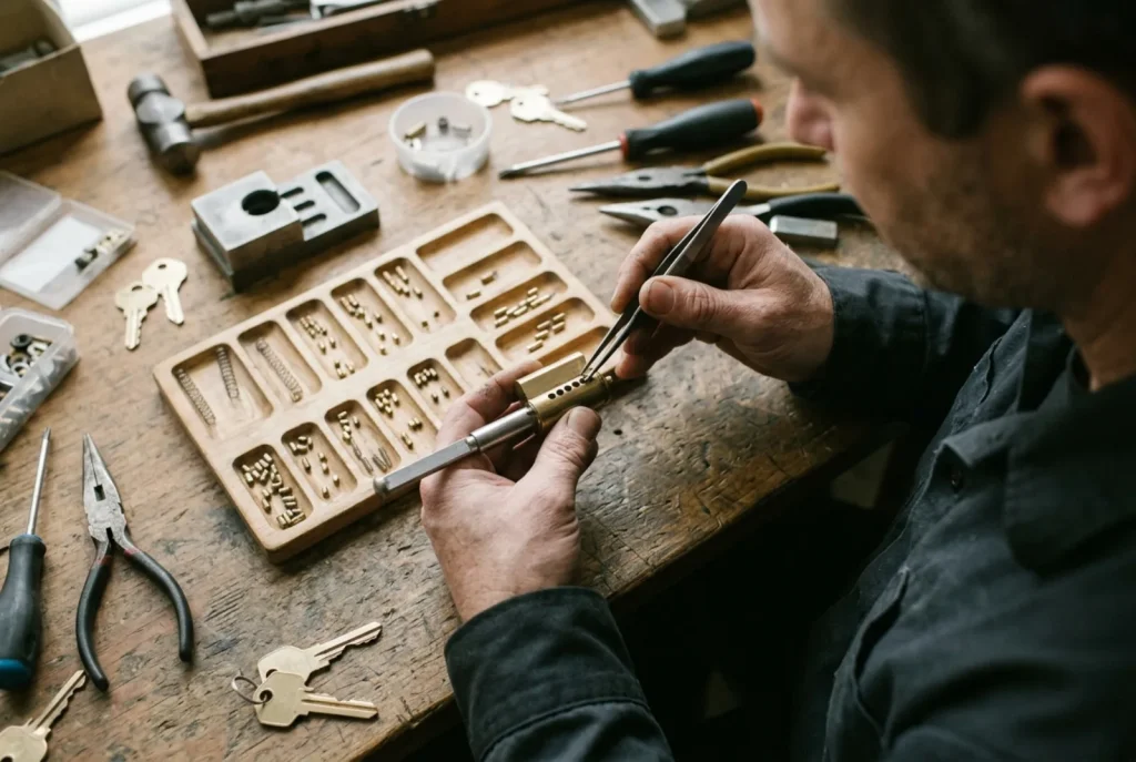 Pinning a lock cylinder for a master key system